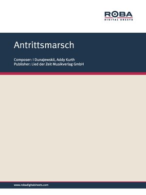 cover image of Antrittsmarsch